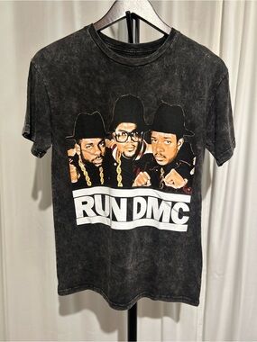 RUN DMC Black Graphic Short-Sleeve Tee